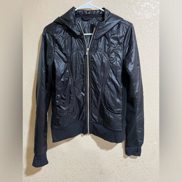 lululemon athletica Jackets & Blazers - Lululemon UBA Puffer Hoodie Jacket in Lux Black 6